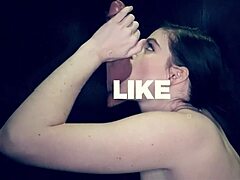 Redhead sucks at gloryhole