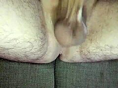 Jerking Uncircumcised Cock