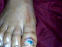 ebony foot job