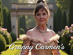 Granny Cowgirl Creampie!