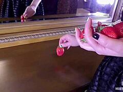 Strawberry Squeezed by Feet