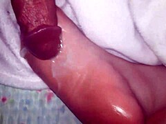 oiled feet cumshot