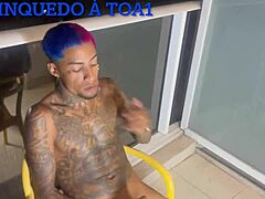 Skinny Babe Balcony Assfuck