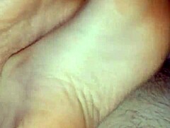 Passionate Footjob Cumshot
