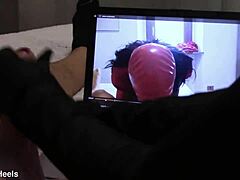 Gloved Handjob Cumshot