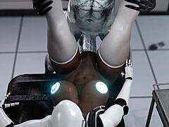 robot plowed by alien