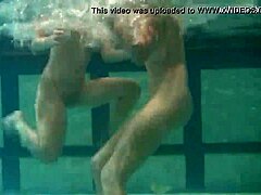 Lesbians Underwater Bouncing Tits
