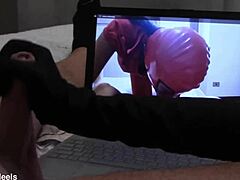 Gloved Handjob Cumshot