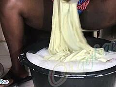 Housewife Laundry Routine