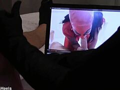 Gloved Handjob Cumshot