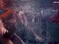Lesbians Underwater Bouncing Tits