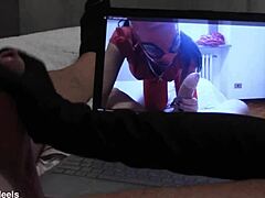 Gloved Handjob Cumshot