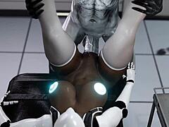 robot plowed by alien