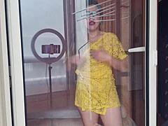 Tidying without panties 😉