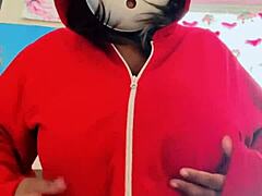 Big Boobs Self-Sucking