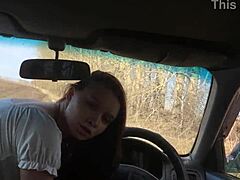 Stepbrother Fucks Stepsister Car