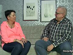 Passionate couch sex