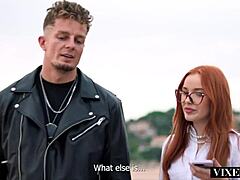 Redhead Rides Massive Cock