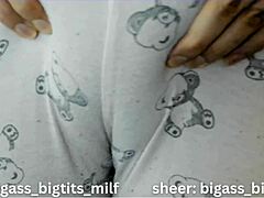 Pajama big ass masturbation