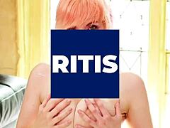 Blonde Student Swallows Cum