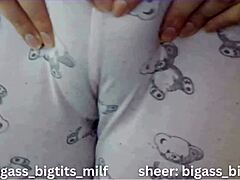 Pajama big ass masturbation