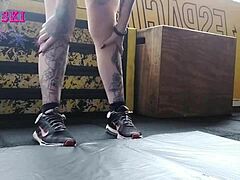 Alternative Girl Stretching