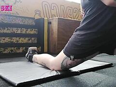 Alternative Girl Stretching