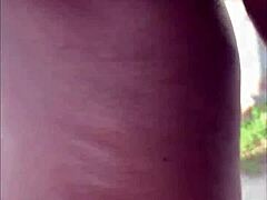 Black Prostitute Shows Body