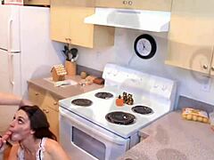 fucked hard in kitchen