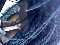 Interracial Public Blowjob