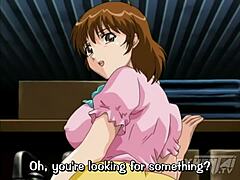 Secretary makes horny hentai