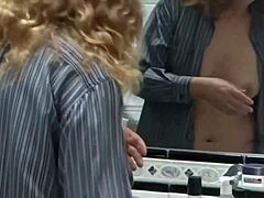 Woman Touches Erotically