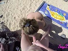 Naughty Beach Doggystyle