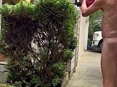 Naked Gardening Exhibitionist