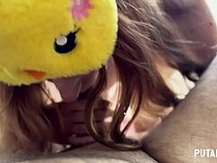 Busty Blonde Cum Swallow