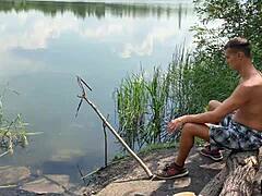 Teen fucks fisherman