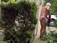 Naked Gardening Exhibitionist