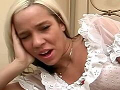 Blonde Lingerie Tease