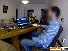 ebony swallowed cock