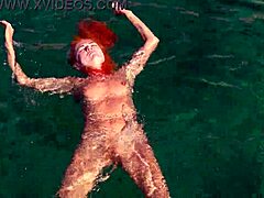 naked girl in water