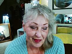 strutting in pink panties