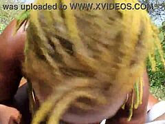 Sloppy Backyard Blowjob