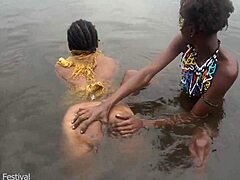 Passionate Lesbian Bath