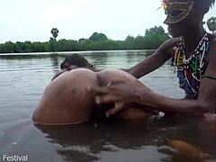 Passionate Lesbian Bath