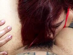 a tattooed otaku blowjob