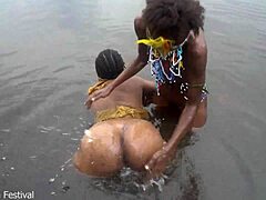 Passionate Lesbian Bath