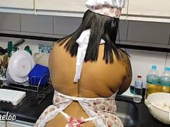 Devouring Maid's Ass