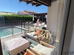 Poolside Blonde Fuck