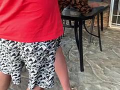 Stepmom Outdoor Creampie