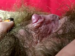hairy clit cum